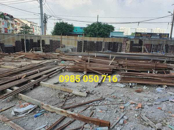 phế liệu sắt tại công trình quận 2