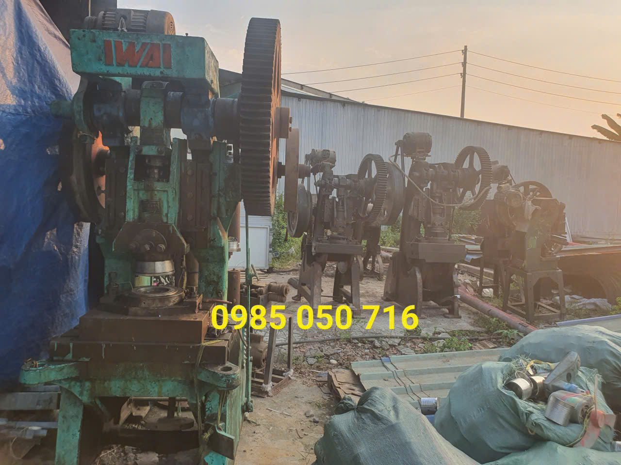 thu mua máy móc cũ tại kcn long hậu